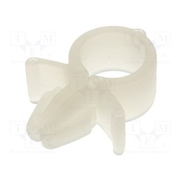 50 pcs : RH-8 - Snap handle, polyamide, natural, Mounting hole: Ø6.2mm
