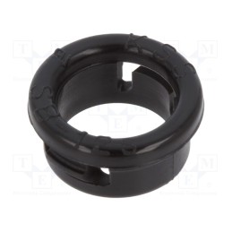 50 pcs : SB-12S - Grommet, Ømount.hole: 11.9mm, Øhole: 9.2mm, black
