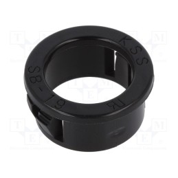 50 pcs : SB-19 - Grommet, Ømount.hole: 19.1mm, Øhole: 14.3mm, black
