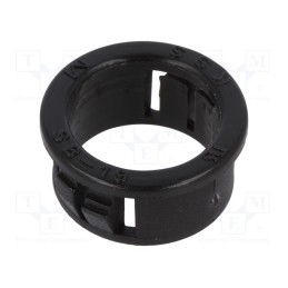 50 pcs : SB-19M - Grommet, Ømount.hole: 19.1mm, Øhole: 15.8mm, black
