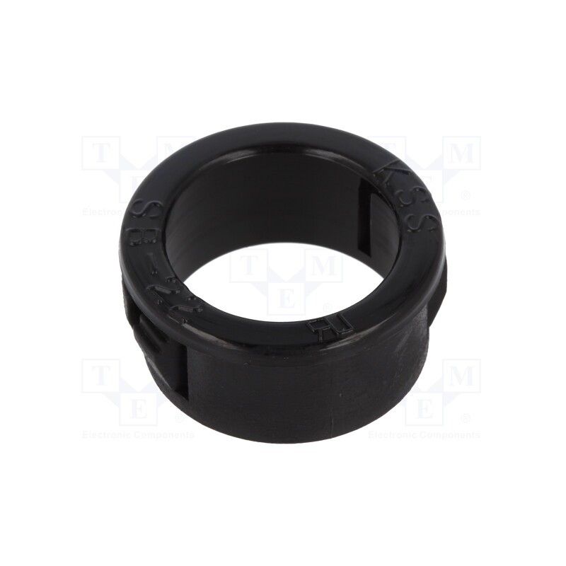 50 pcs : SB-22 - Grommet, Ømount.hole: 22.2mm, Øhole: 17.5mm, black