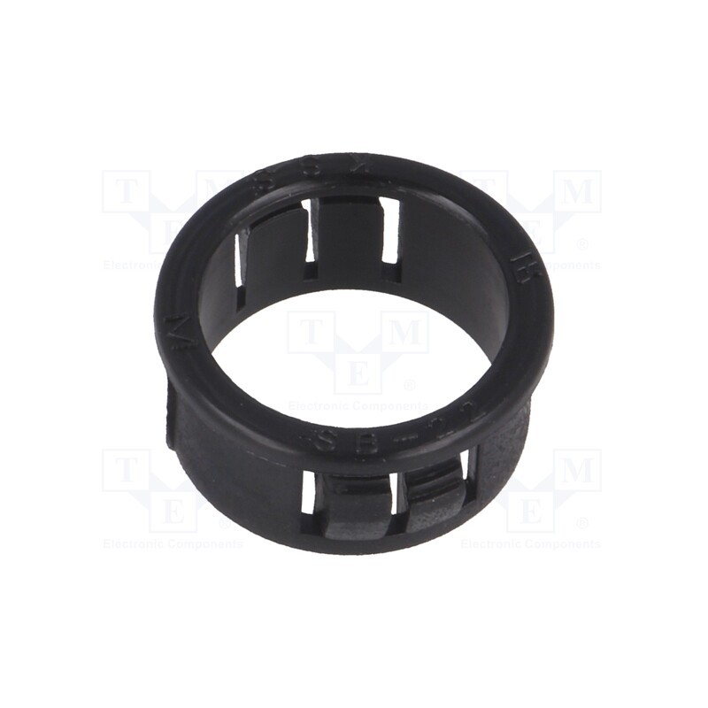 50 pcs : SB-22M - Grommet, Ømount.hole: 22.2mm, Øhole: 18.9mm, black