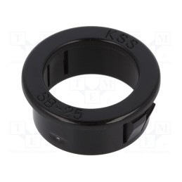 50 pcs : SB-25 - Grommet, Ømount.hole: 25.4mm, Øhole: 19.5mm, black