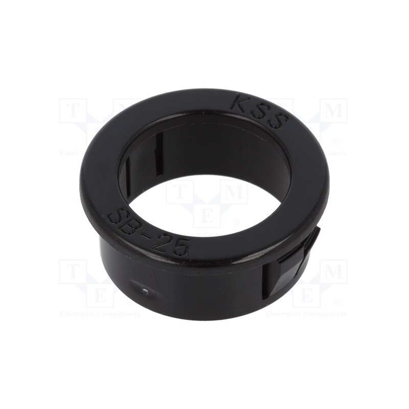 50 pcs : SB-25 - Grommet, Ømount.hole: 25.4mm, Øhole: 19.5mm, black