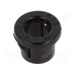50 pcs : SB-8 - Grommet, Ømount.hole: 7.9mm, Øhole: 5.8mm, black