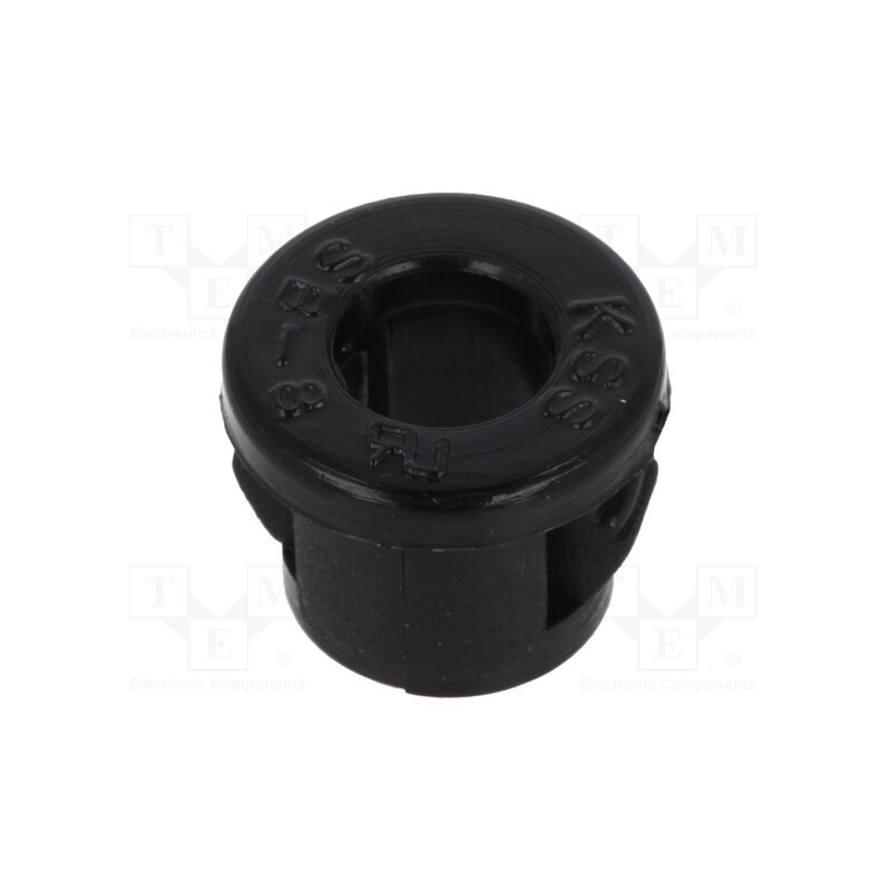 50 pcs : SB-8A - Grommet, Ømount.hole: 7.9mm, Øhole: 5.1mm, black