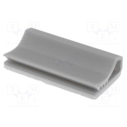 50 pcs : SFC28 - Self-adhesive cable holder, PVC, grey, Cable P-clips