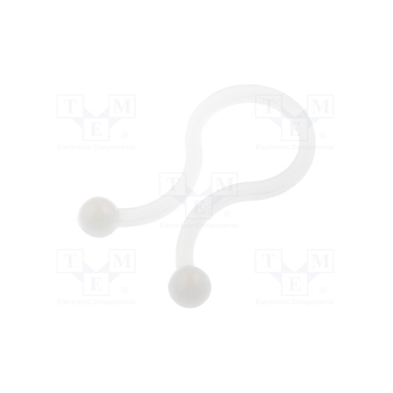 50 pcs : TT-05 - Cable clips, 4.4mm, polyamide, natural, UL94V-2