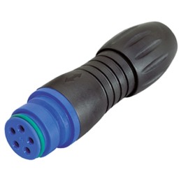 1 pcs - Binder Circular Connector, 8 Contacts, Cable Mount, Miniature Connector, Plug, Female, IP67, 720 Series