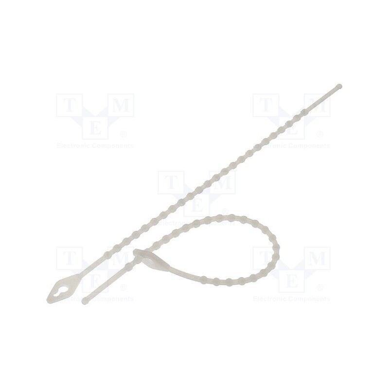 200 pcs : TV-150 - Cable tie, coral,multi use, L: 150mm, polyamide, natural, 100pcs.