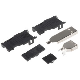 1 pcs - TE Connectivity Straight, Cable Mount, Plug Type A USB Connector