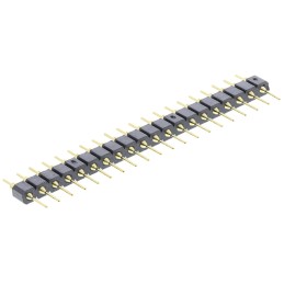 100 pcs - ASSMANN WSW AW Series Straight Through Hole Pin Header, 20 Contact(s), 2.54mm Pitch, 1 Row(s), Unshrouded