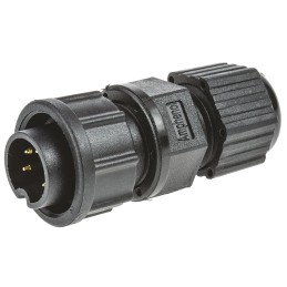 1 pcs - Amphenol Industrial Circular Connector, 5 Contacts, Panel Mount, Plug, Male, IP67, Ceres Series