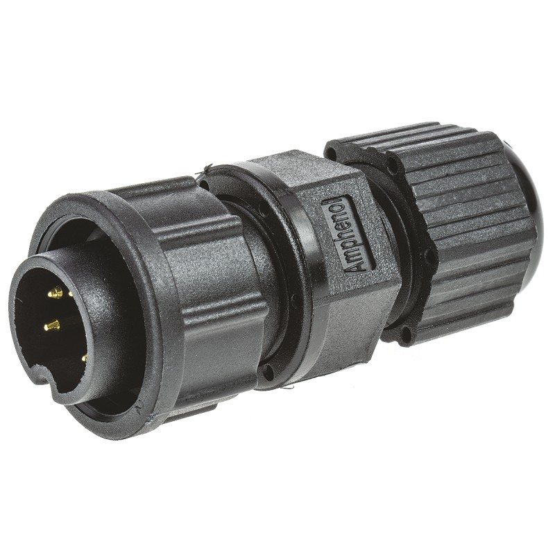 1 pcs - Amphenol Industrial Circular Connector, 5 Contacts, Panel Mount, Plug, Male, IP67, Ceres Series