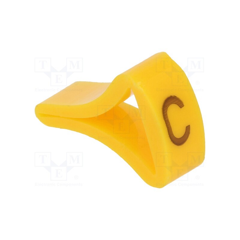 10 pcg : MZ-3/C -AS - Markers, Marking: C, 6÷10.5mm, H: 16mm, A: 10mm, -30÷100°C, leaded