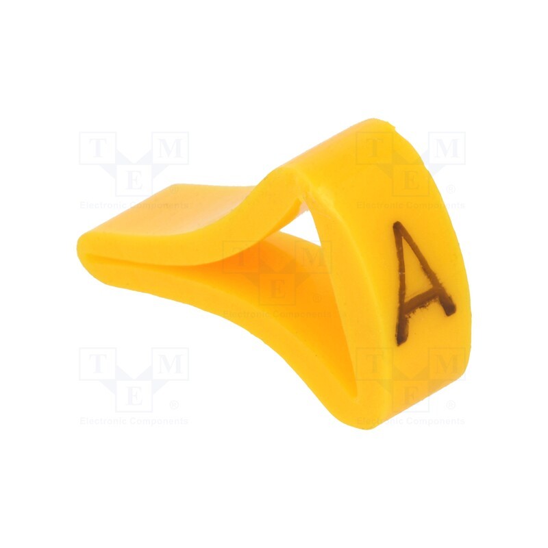 10 pcg : MZ-3/S -AS - Markers, Marking: S, 6÷10.5mm, H: 16mm, A: 10mm, -30÷100°C, leaded