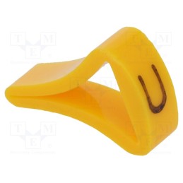 10 pcg : MZ-3/U -AS - Markers, Marking: U, 6÷10.5mm, H: 16mm, A: 10mm, -30÷100°C, leaded