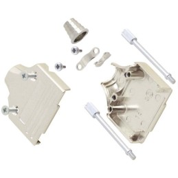 1 pcs - MH Connectors MHEE Series Zinc D Sub Backshell, 15 Way, Strain Relief