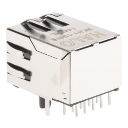 2 pcs - Halo Electronics FastJack Series Female RJ45 Connector, UTP Shield