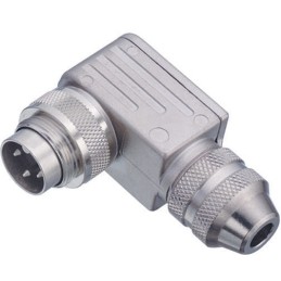 1 pcs - Binder Circular Connector, 4 Contacts, Cable Mount, M16 Connector, Socket, Male, IP67, 423 Series