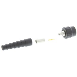 1 pcs - Telegartner, Plug Cable Mount BNC Connector, 50Ω, Crimp Termination, Straight Body