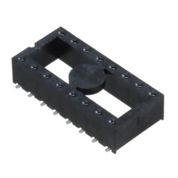 5 pcs - Samtec, ICF 2.54mm Pitch Straight 16 Way, SMT Turned Pin Open Frame ZIF IC Dip Socket