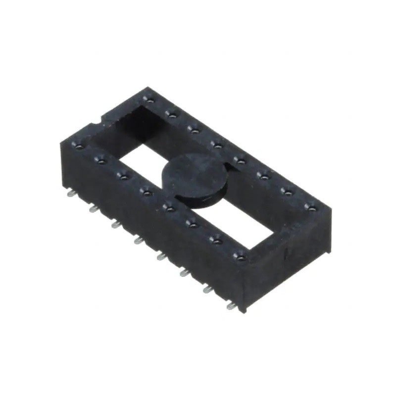 5 pcs - Samtec, ICF 2.54mm Pitch Straight 16 Way, SMT Turned Pin Open Frame ZIF IC Dip Socket