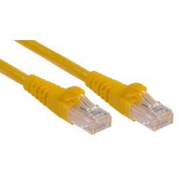 1 pcs - RS PRO Cat6 Male RJ45 to Male RJ45 Ethernet Cable, U/UTP, Yellow PVC Sheath, 5m
