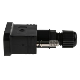 1 pcs - ASSMANN WSW PBT D Sub Backshell, 9 Way