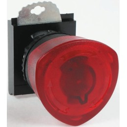 1 pcs - BACO Red Illuminated Stay Put Push Button Head, 22mm Cutout, IP66