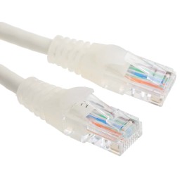 1 pcs - RS PRO Cat5e Male RJ45 to Male RJ45 Ethernet Cable, U/UTP, White PVC Sheath, 3m
