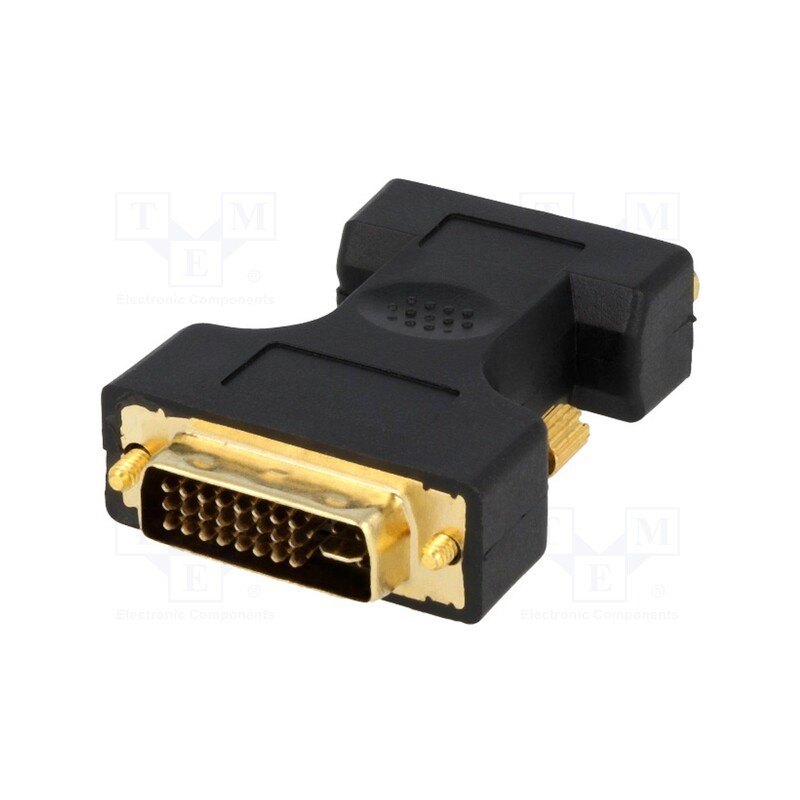 10 pcs : AD0001 - Converter, D-Sub 15pin HD socket,DVI-I (24+5) plug, black