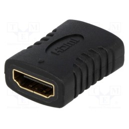 10 pcs : AH0006 - Adapter, HDMI socket,both sides, black