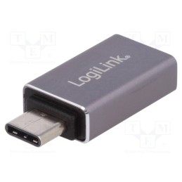 10 pcs : AU0042 - Adapter, USB 3.0, USB A socket,USB C plug, Enclos.mat: aluminium