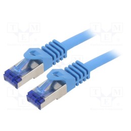 10 pcs : C6A036S - Patch cord, S/FTP, 6a, stranded, Cu, LSZH, blue, 1m, 26AWG, -20÷75°C