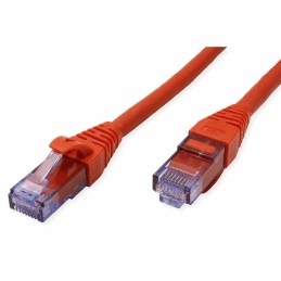 1 pcs - Roline Cat6a Male RJ45 to Male RJ45 Ethernet Cable, U/UTP, Red LSZH Sheath, 2m, Low Smoke Zero Halogen (LSZH)