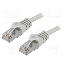 10 pcs : CP1062S - Patch cord, F/UTP, 5e, stranded, CCA, PVC, grey, 3m, 26AWG, shielded