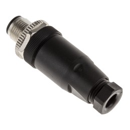 1 pcs - binder Circular Connector, 4 Contacts, Cable Mount, M12 Connector, Plug, Male, IP67, 713 Series