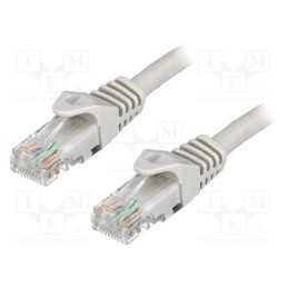10 pcs : CP2022U - Patch cord, U/UTP, 6, stranded, CCA, PVC, grey, 0.5m
