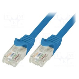 10 pcs : CP2056U - Patch cord, U/UTP, 6, stranded, CCA, PVC, blue, 2m, 24AWG