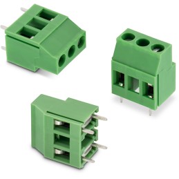 5 pcs - Wurth Elektronik 2546 Series PCB Terminal Block, 2-Contact, 10.16mm Pitch, Through Hole Mount, 1-Row, Solder Terminatio