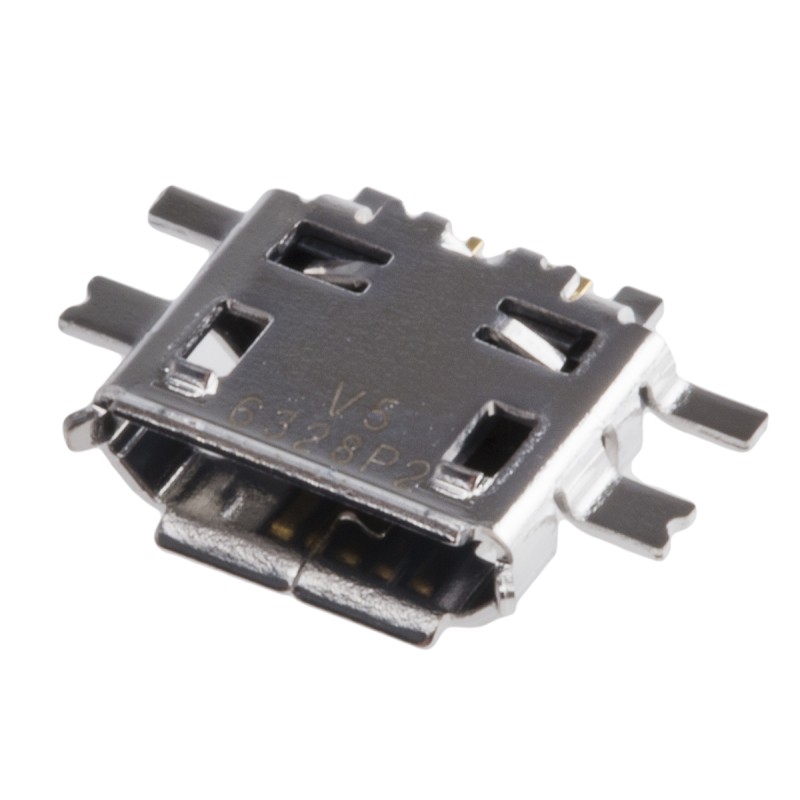 5 pcs - JST Straight, PCB Mount, Socket Type B USB Connector