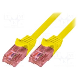 10 pcs : CQ2027U - Patch cord, U/UTP, 6, stranded, Cu, LSZH, yellow, 0.5m, 26AWG