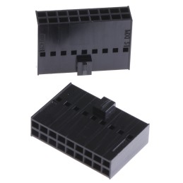 5 pcs - Molex, C-Grid III Female Connector Housing, 2.54mm Pitch, 18 Way, 2 Row