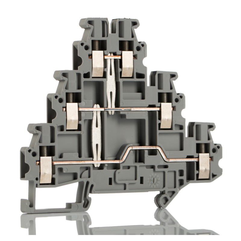 1 pcs - Phoenix Contact UT 2.5-3PV Series DIN Rail Terminal Block