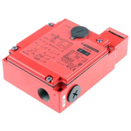 1 pcs - Telemecanique Sensors XCS-E Series Solenoid Interlock Switch, Power to Unlock, 24V ac/dc, 2NO/1NC, Actuator Included