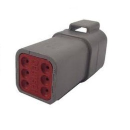 1 pcs - TE Connectivity, DEUTSCH DT Male 6 Way