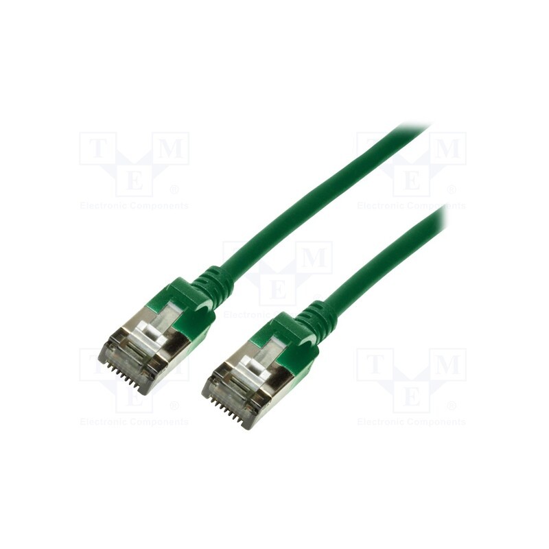 10 pcs : CQ9025S - Patch cord, U/FTP, 6a, stranded, Cu, elastomer thermoplastic TPE