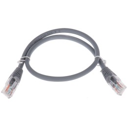 1 pcs - RS PRO Cat5e Male RJ45 to Male RJ45 Ethernet Cable, U/UTP, Grey LSZH Sheath, 0.5m