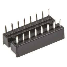 150 pcs - ASSMANN WSW 2.54mm Pitch Vertical 16 Way, Through Hole Stamped Pin Open Frame IC Dip Socket, 1A